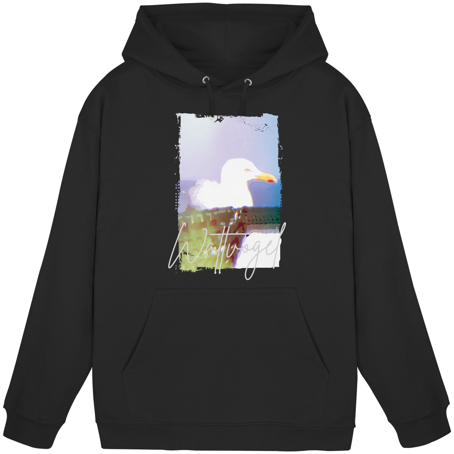 Wattvogel® Nordsee Möwe – Strandkorb Moment  - Basic Unisex Hoodie