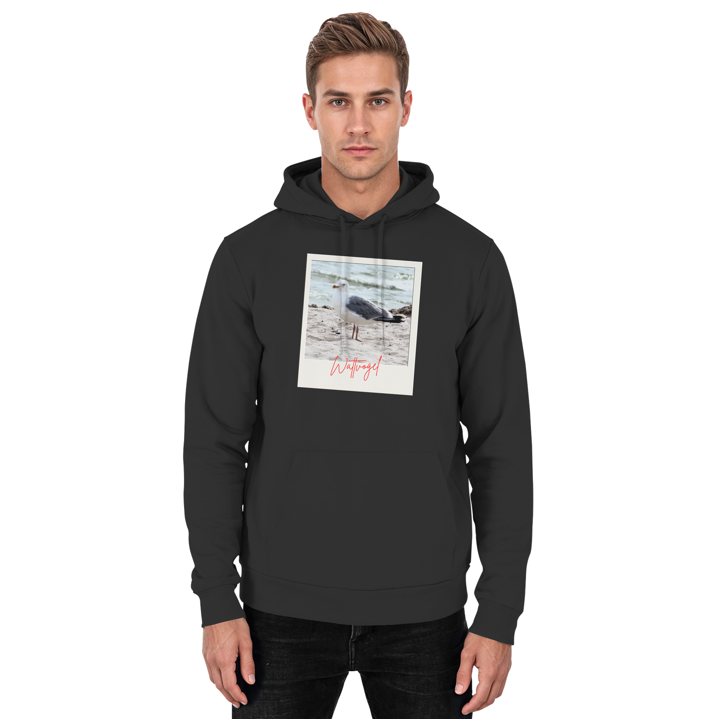 Wattvogel Foto Nordsee Möwe - Basic Unisex Hoodie