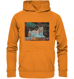 Liegender Tiger Kunstmotiv Kunstdruck - Basic Unisex Hoodie
