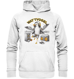 Tanzende Möwe Wattvogel® am Strand - Unisex Hoodie