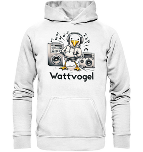 Coole Möwe Wattvogel mit Musik Geschenkidee Urlaub Nordsee Ostsee  - Unisex Hoodie