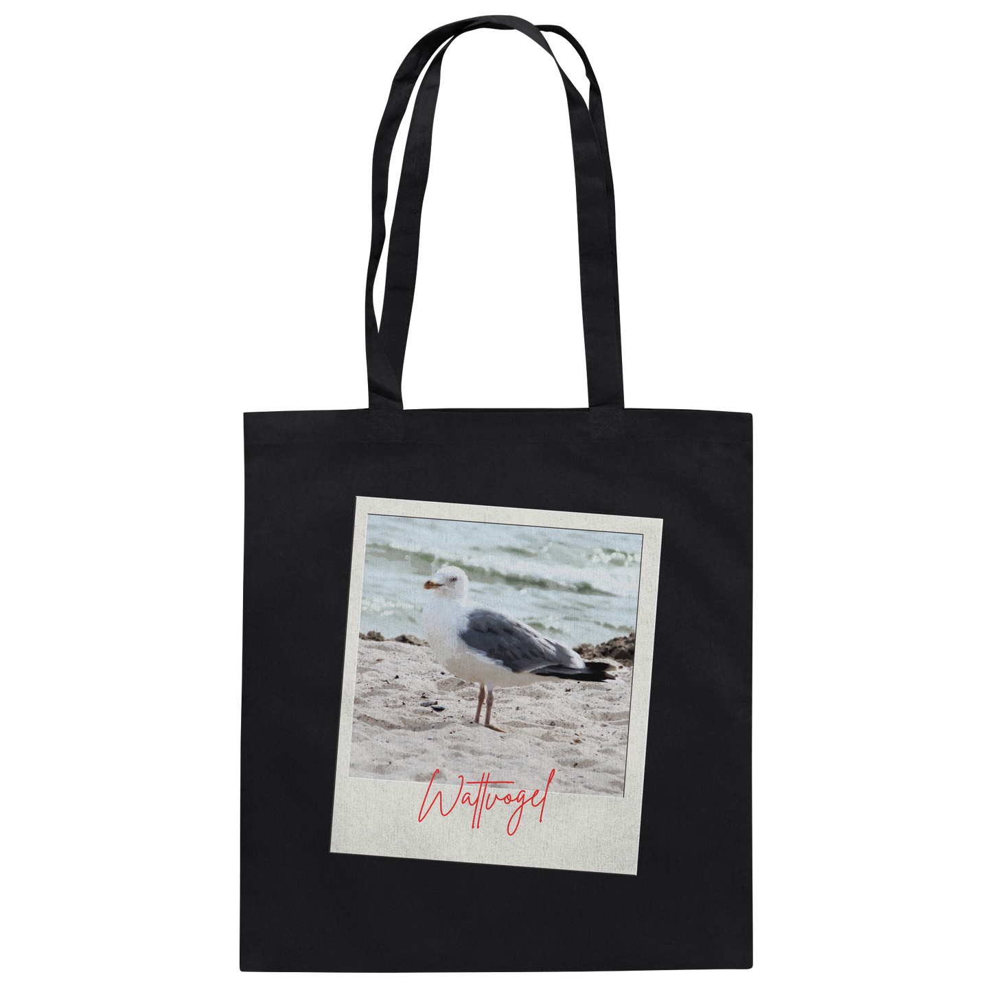 Wattvogel Foto Nordsee Möwe - Baumwolltasche