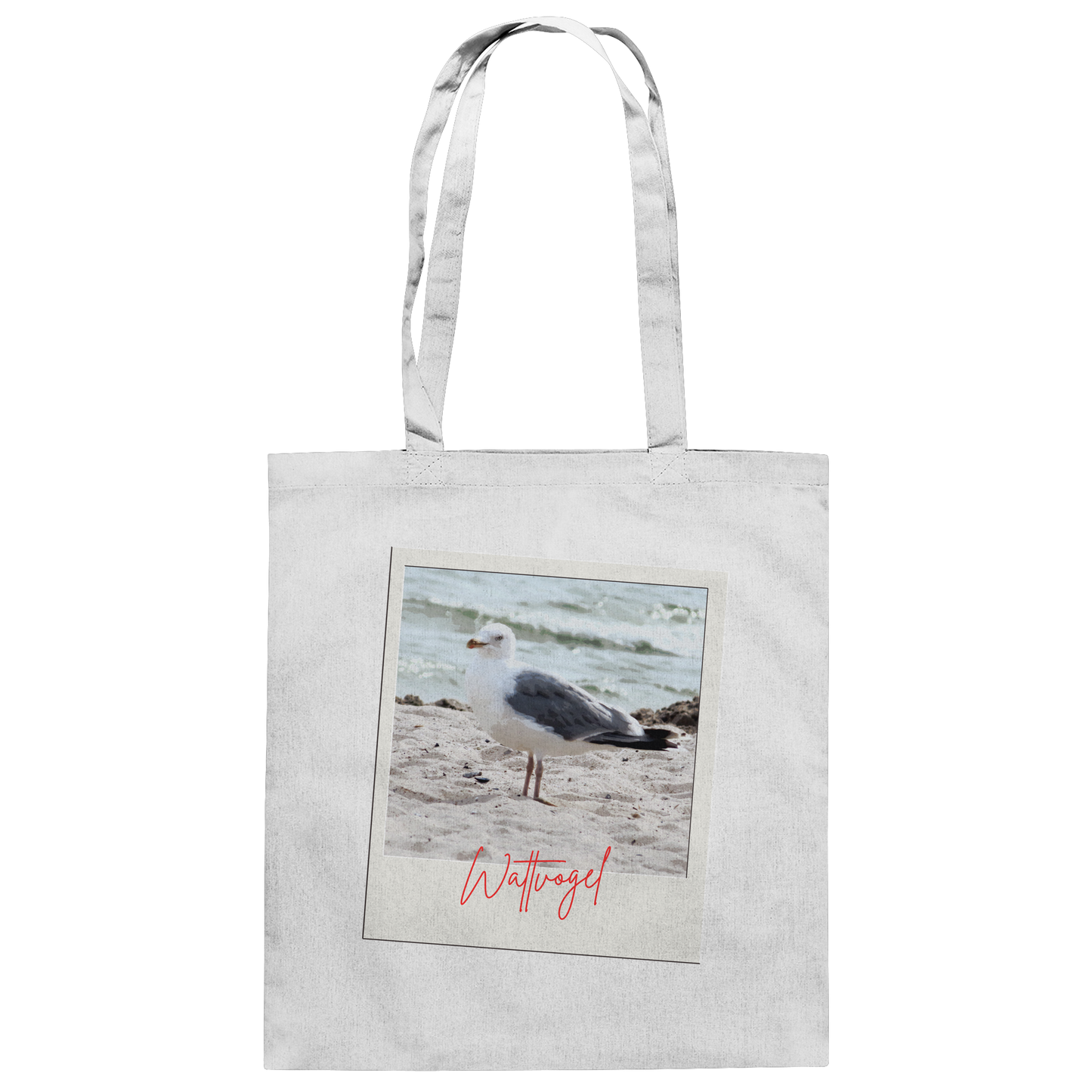 Wattvogel Foto Nordsee Möwe - Baumwolltasche