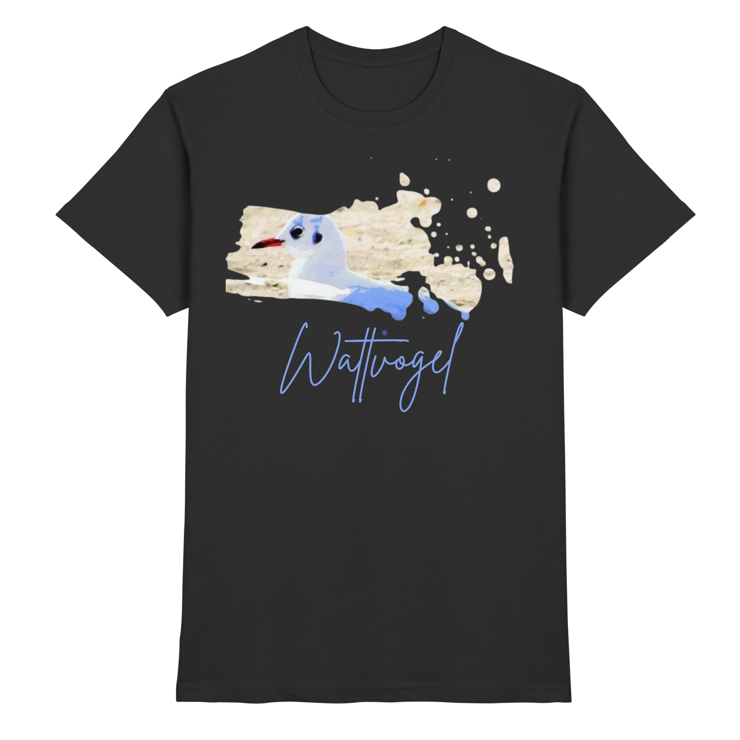 Wattvogel® – Nordsee Möwe im maritimen Kunst-Stil - Classic Shirt