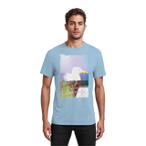 Wattvogel® Nordsee Möwe – Strandkorb Moment  - Heavy Cotton T-Shirt