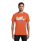 Wattvogel® – Nordsee Möwe im maritimen Kunst-Stil - Heavy Cotton T-Shirt