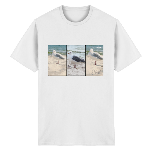 Wattvogel Motiv Nordseemöwe Ostsee - Heavy Cotton T-Shirt