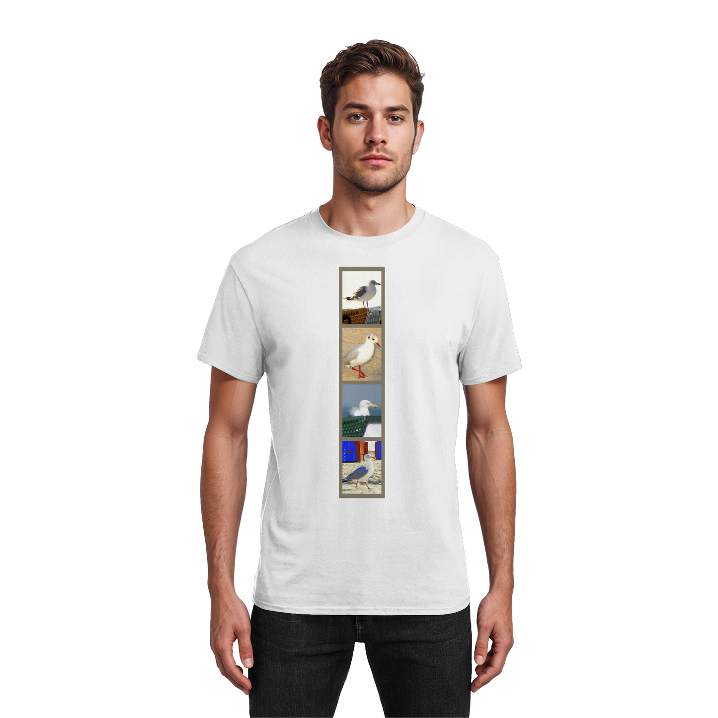 Wattvogel Nordsee Möwen Fotos  - Heavy Cotton T-Shirt