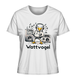 Coole Möwe Wattvogel mit Musik Geschenkidee Urlaub Nordsee Ostsee Lustige Möwe T-Shirt - Damen Organic Shirt