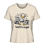 Coole Möwe Wattvogel mit Musik Geschenkidee Urlaub Nordsee Ostsee Lustige Möwe T-Shirt - Damen Organic Shirt