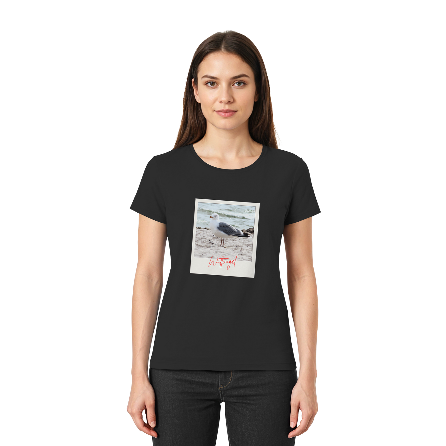 Wattvogel Foto Nordsee Möwe - Ladies Premium Shirt
