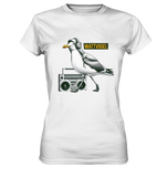 Coole Möwe mit Kaputze und Kopfhörer Wattvogel T-Shirt mit Möwe - Damen Premium T-Shirt