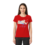 Wattvogel® – Nordsee Möwe im maritimen Kunst-Stil - Ladies Premium Shirt
