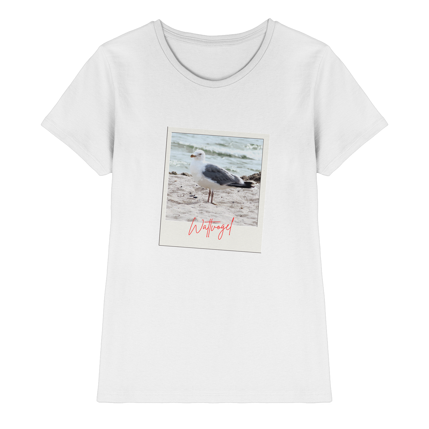 Wattvogel Foto Nordsee Möwe - Ladies Premium Shirt
