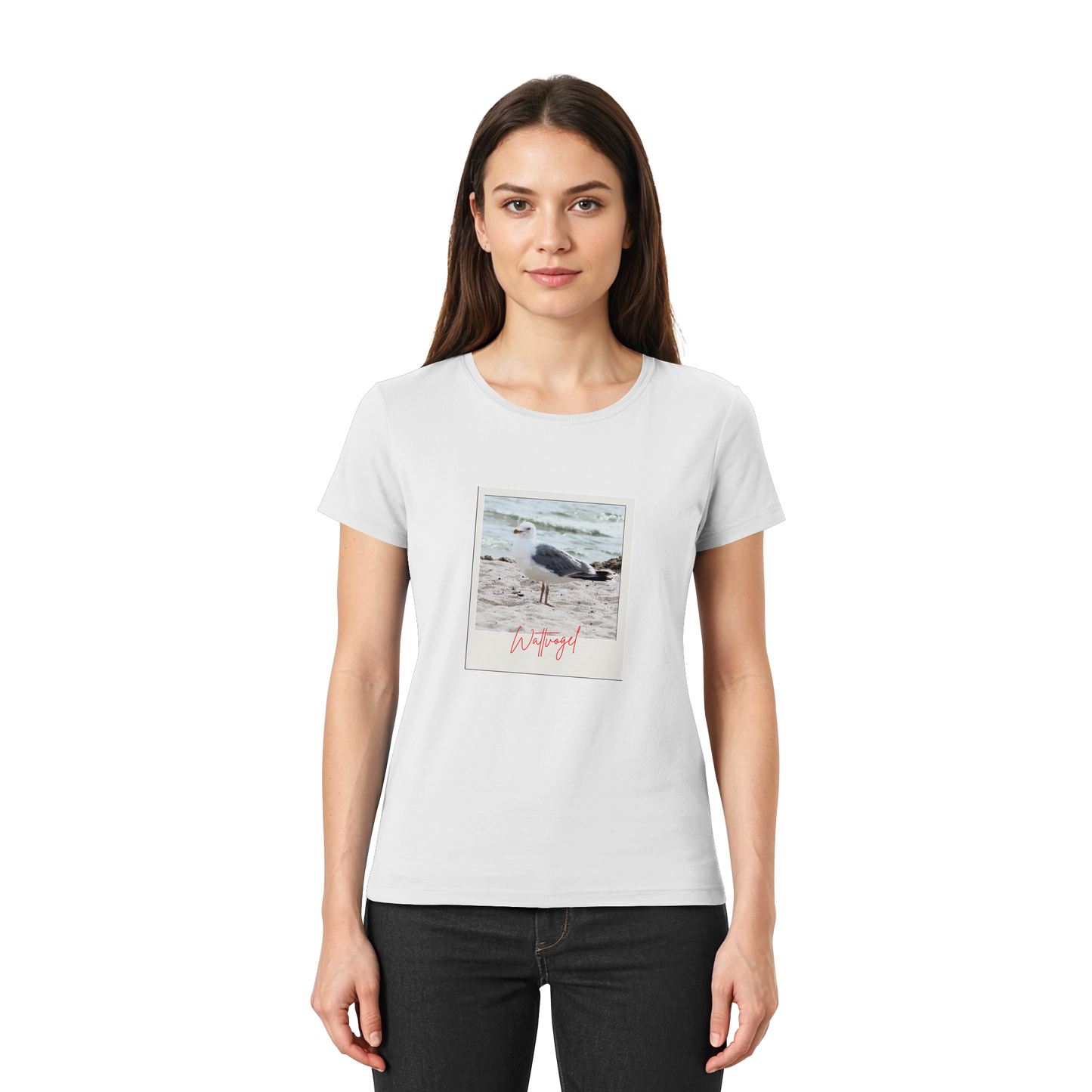 Wattvogel Foto Nordsee Möwe - Ladies Premium Shirt
