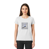 Wattvogel Motiv mit Nordsee Möwe  - Ladies Premium Shirt