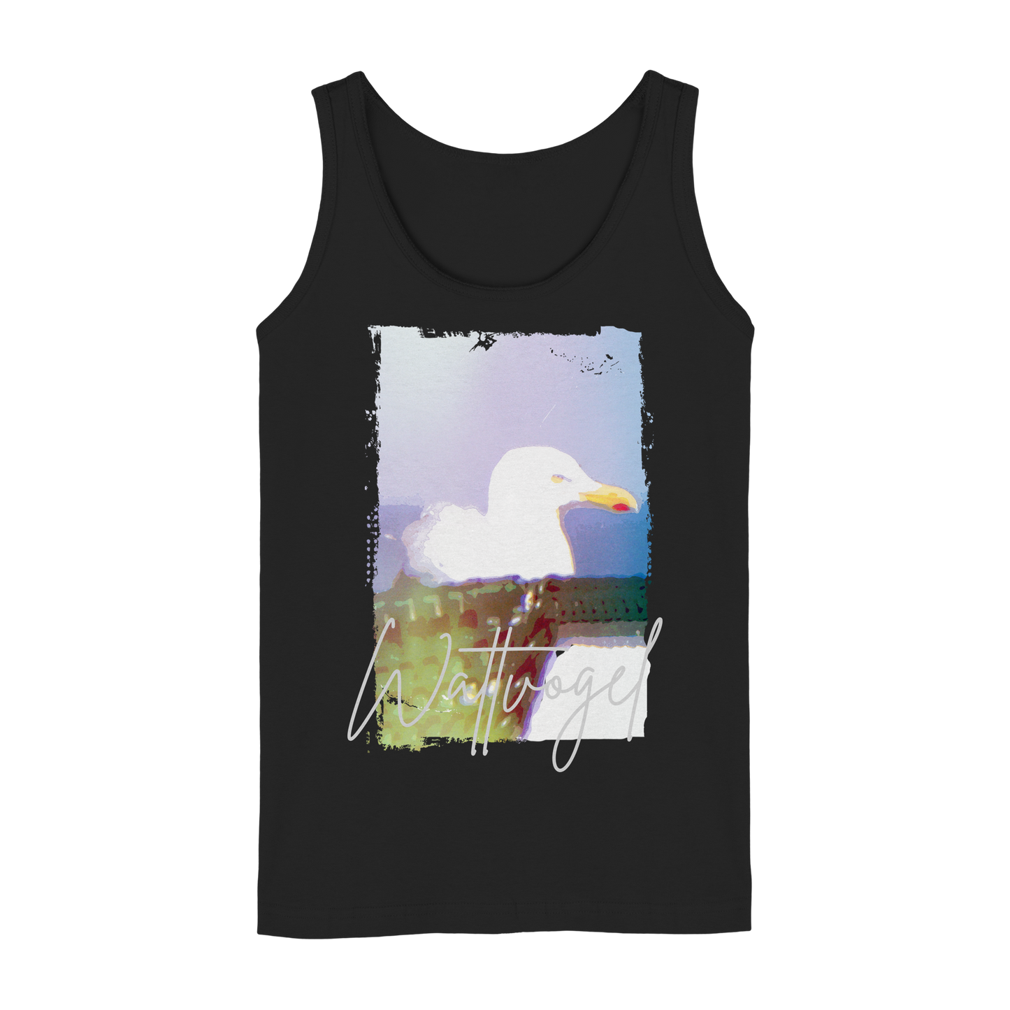 Wattvogel® Nordsee Möwe – Strandkorb Moment  - Ladies Tank-Top