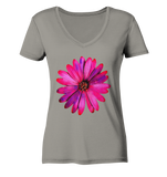 Frühlingsblume Flower Blume Blüte  - Ladies V-Neck Shirt