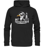 Wattvogel® Möwe mit Sonnenbrille und Kaputze - Organic Basic Hoodie