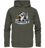 Wattvogel® Möwe mit Sonnenbrille und Kaputze - Organic Basic Hoodie