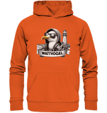 Wattvogel® Möwe mit Sonnenbrille und Kaputze - Organic Basic Hoodie