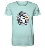 Coole Möwe mit Mütze und Sonnenbrille - Organic Basic Shirt