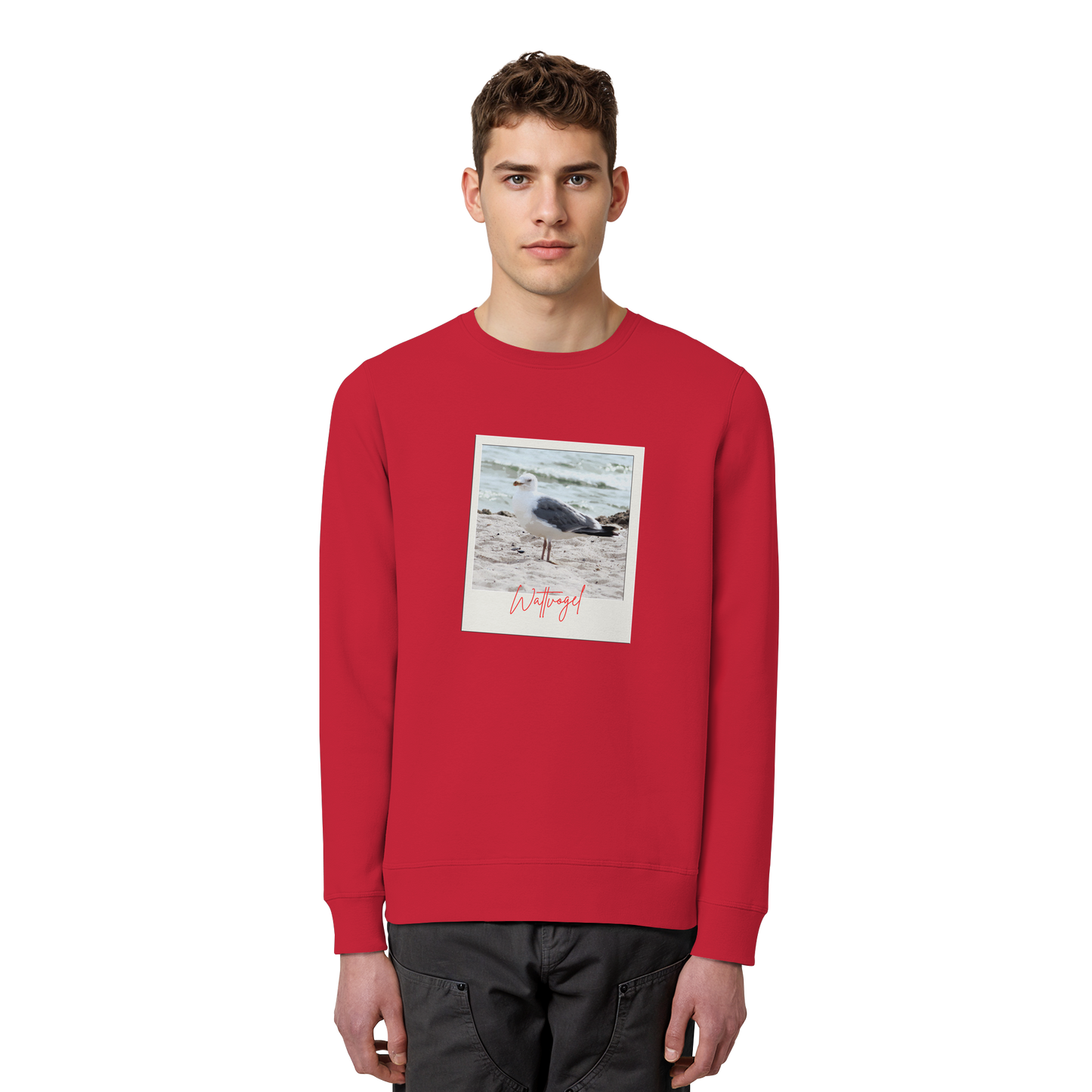 Wattvogel Foto Nordsee Möwe - Organic Basic Unisex Sweatshirt