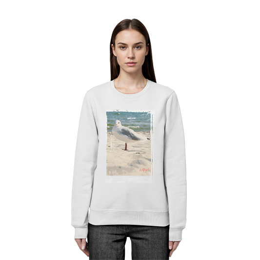 Wattvogel Nordsee Möwe am Strand - Organic Basic Unisex Sweatshirt