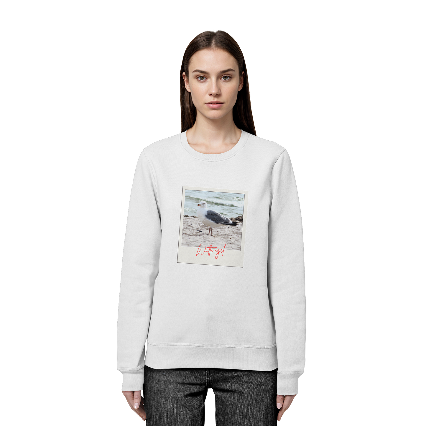 Wattvogel Foto Nordsee Möwe - Organic Basic Unisex Sweatshirt