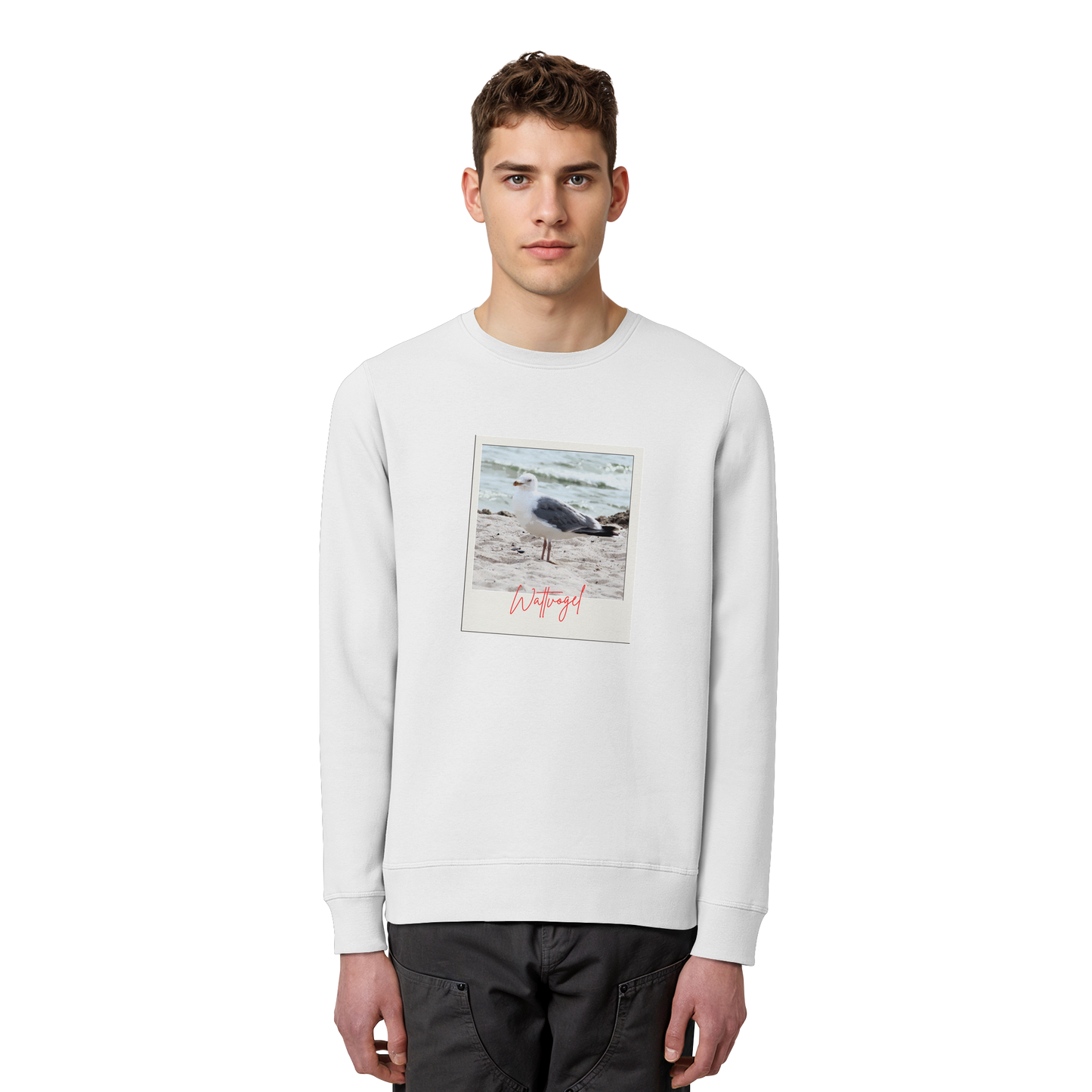 Wattvogel Foto Nordsee Möwe - Organic Basic Unisex Sweatshirt