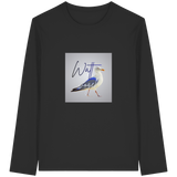Wattvogel Motiv mit Nordsee Möwe  - Organic Longsleeve T-Shirt