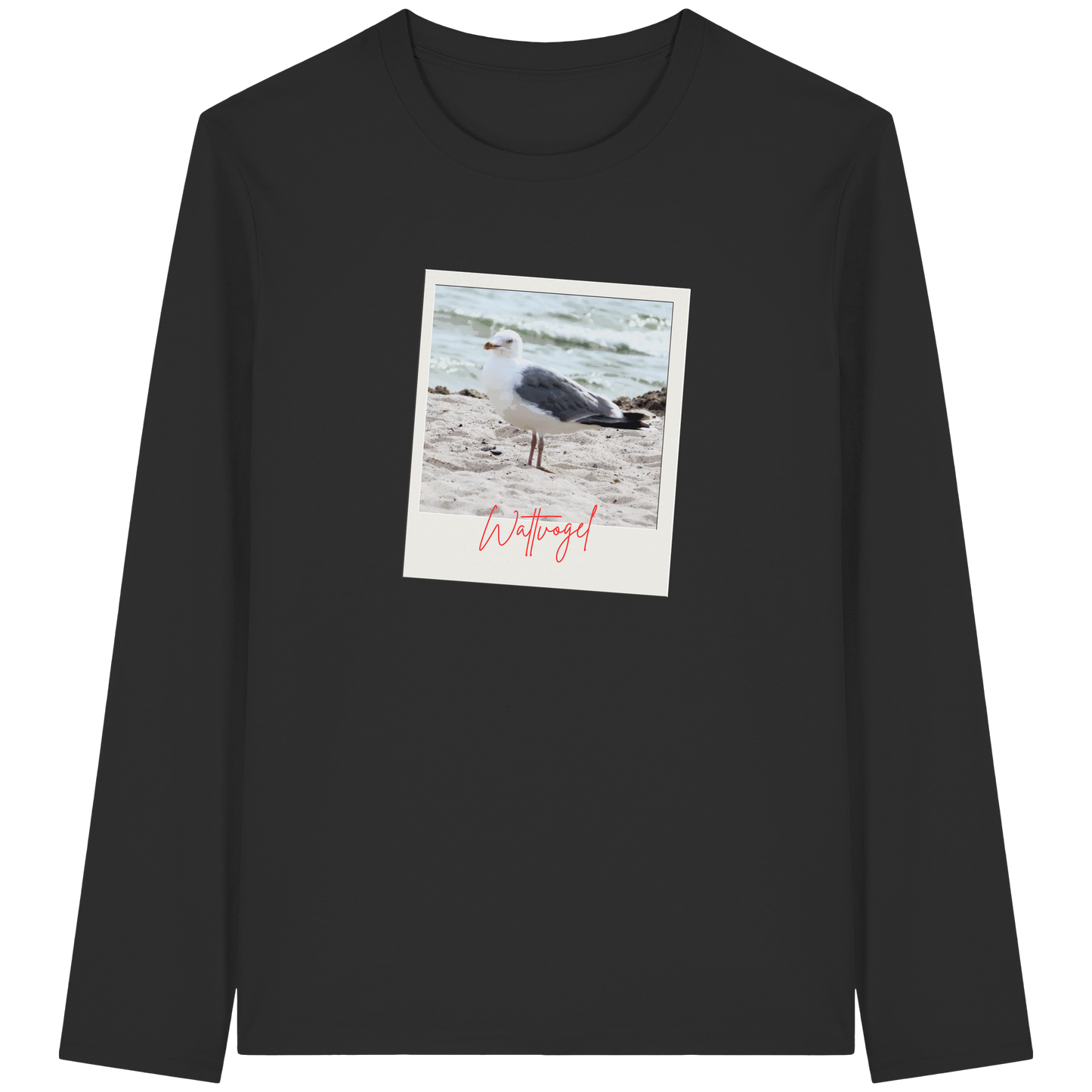 Wattvogel Foto Nordsee Möwe - Organic Longsleeve T-Shirt