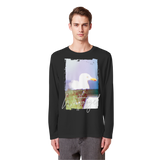 Wattvogel® Nordsee Möwe – Strandkorb Moment  - Organic Longsleeve T-Shirt