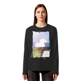 Wattvogel® Nordsee Möwe – Strandkorb Moment  - Organic Longsleeve T-Shirt