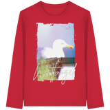 Wattvogel® Nordsee Möwe – Strandkorb Moment  - Organic Longsleeve T-Shirt