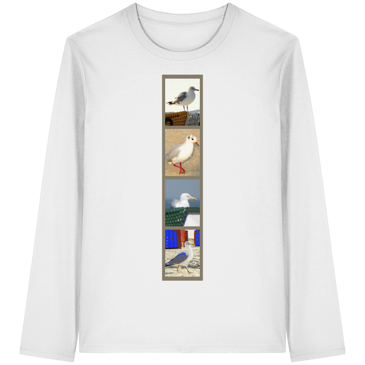 Wattvogel Nordsee Möwen Fotos  - Organic Longsleeve T-Shirt