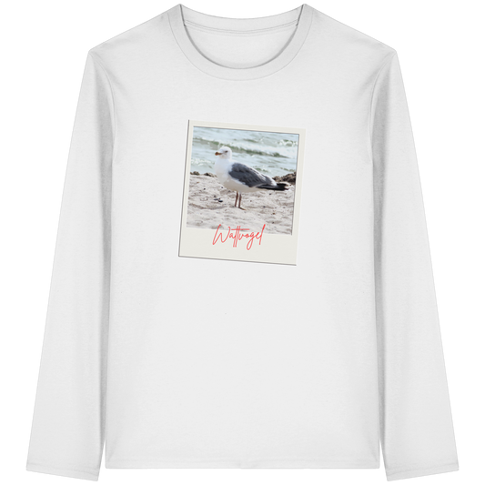 Wattvogel Foto Nordsee Möwe - Organic Longsleeve T-Shirt