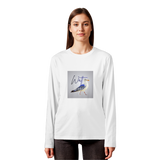 Wattvogel Motiv mit Nordsee Möwe  - Organic Longsleeve T-Shirt