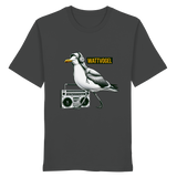Coole Möwe mit Kaputze und Kopfhörer Wattvogel T-Shirt mit Möwe - Organic Shirt