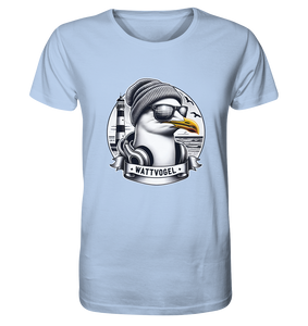 Coole Möwe mit Mütze und Sonnenbrille - Organic Shirt