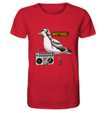 Coole Möwe mit Kaputze und Kopfhörer Wattvogel T-Shirt mit Möwe - Organic Shirt