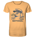 Lustige Möwe mit Kapitänsmütze Wattvogel am Nordsee Strand mit Leuchtturm - Organic Shirt