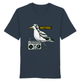 Coole Möwe mit Kaputze und Kopfhörer Wattvogel T-Shirt mit Möwe - Organic Shirt