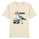 Coole Möwe mit Kaputze und Kopfhörer Wattvogel T-Shirt mit Möwe - Organic Shirt