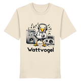 Coole Möwe Wattvogel mit Musik Geschenkidee Urlaub Nordsee Ostsee Moin T-Shirt - Organic Shirt