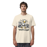 Coole Möwe Wattvogel mit Musik Geschenkidee Urlaub Nordsee Ostsee Moin T-Shirt - Organic Shirt