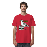 Coole Möwe mit Kaputze und Kopfhörer Wattvogel T-Shirt mit Möwe - Organic Shirt