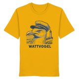 Lustige Möwe mit Kapitänsmütze Wattvogel am Nordsee Strand mit Leuchtturm - Organic Shirt
