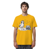 Tanzende Möwe mit Kaputze und Kopfhörer am Strand Nordsee T-Shirt - Organic Shirt