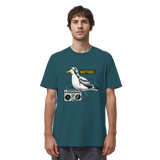 Coole Möwe mit Kaputze und Kopfhörer Wattvogel T-Shirt mit Möwe - Organic Shirt